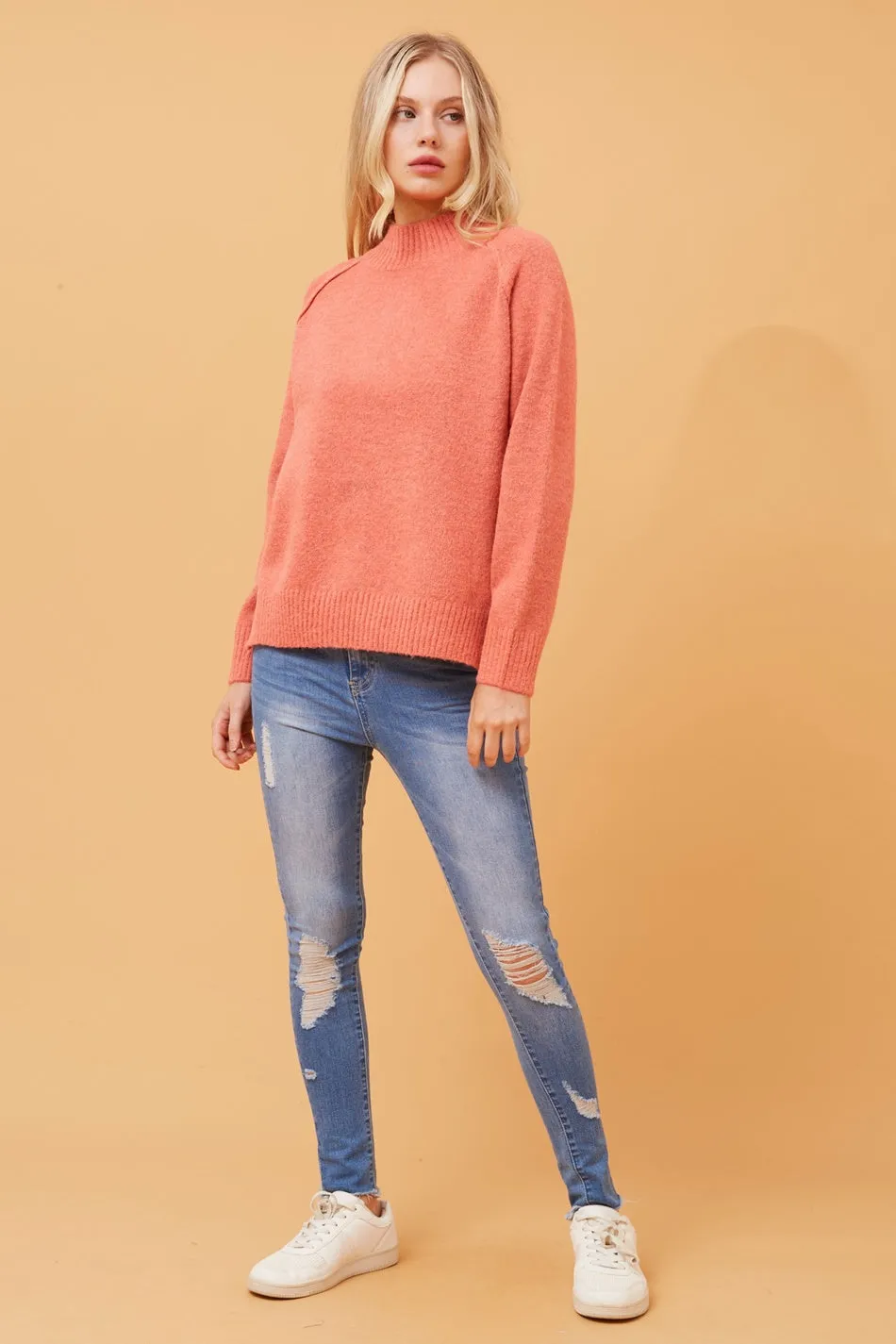 GRETCHEN SOLID KNIT JUMPER