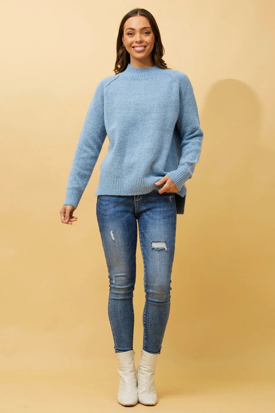 GRETCHEN SOLID KNIT JUMPER