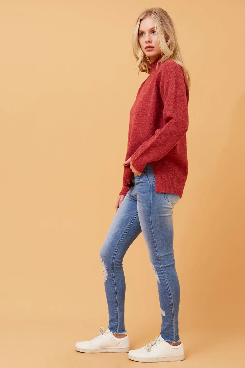 GRETCHEN SOLID KNIT JUMPER