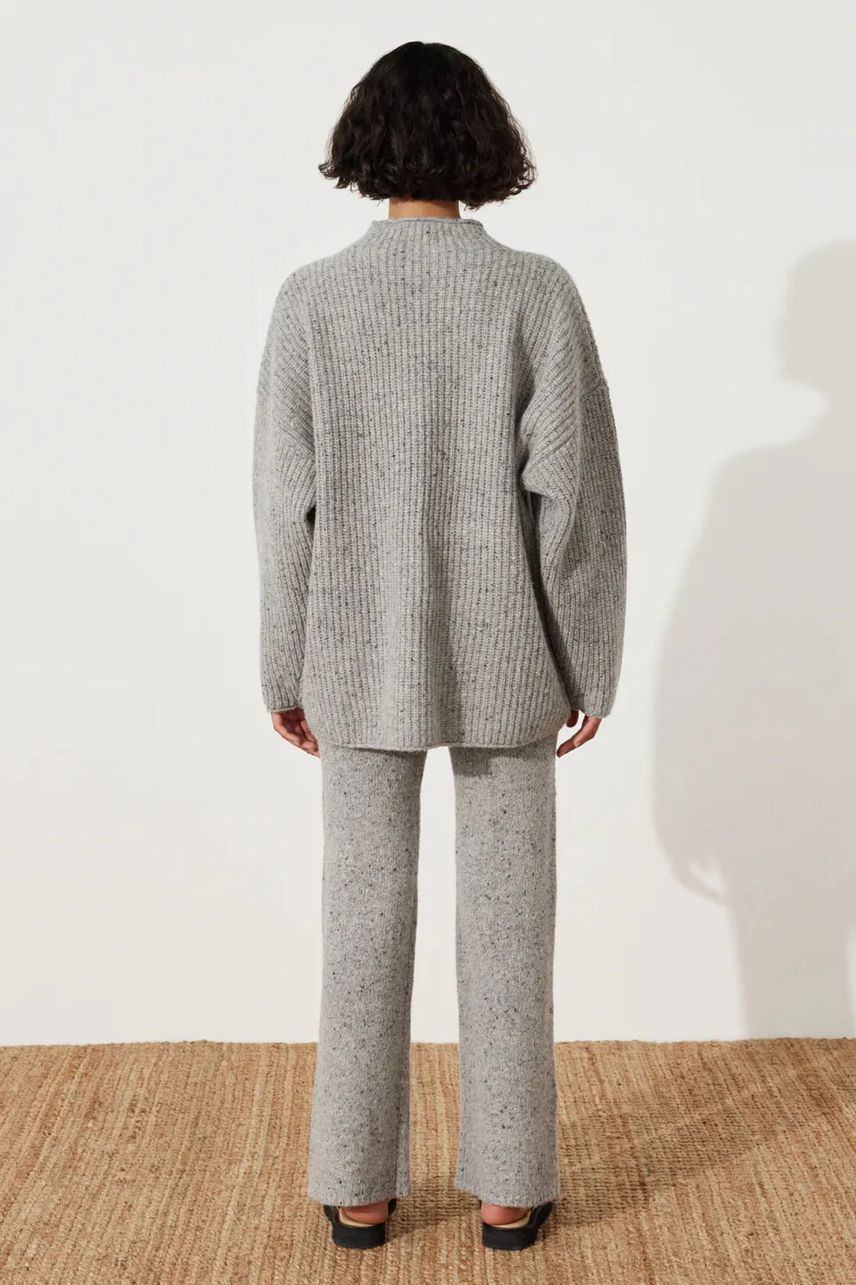 Grey Mist Merino Wool Blend Jumper