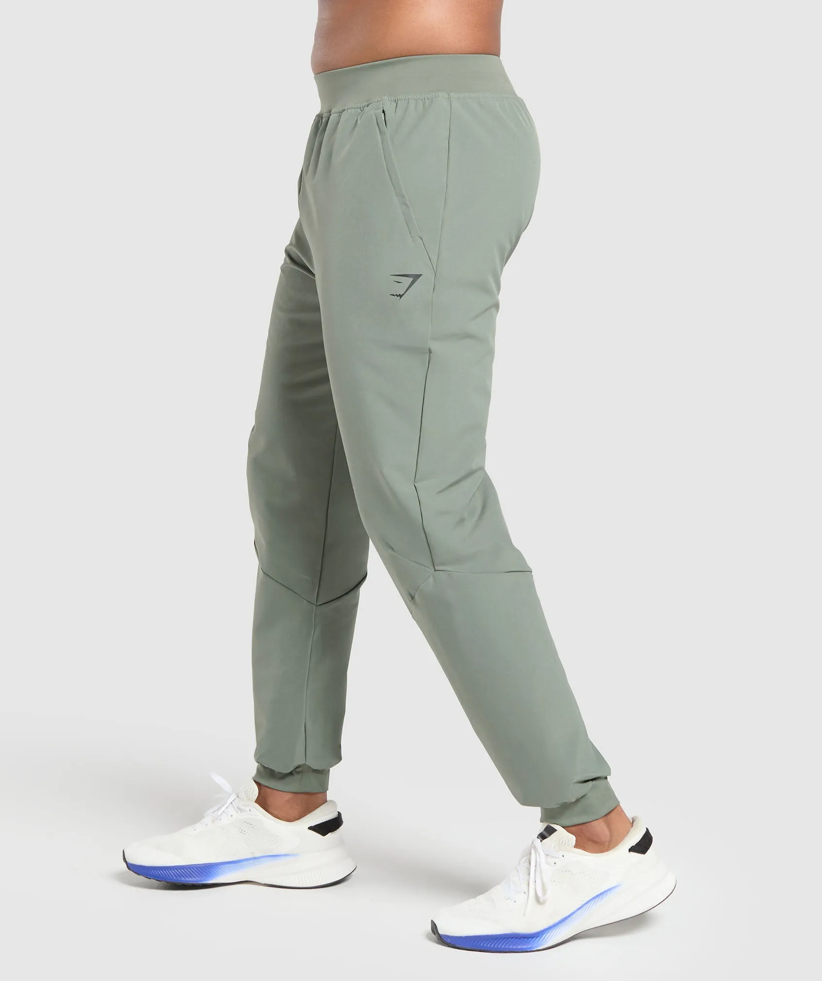 Gymshark Ease Woven Joggers - Unit Green