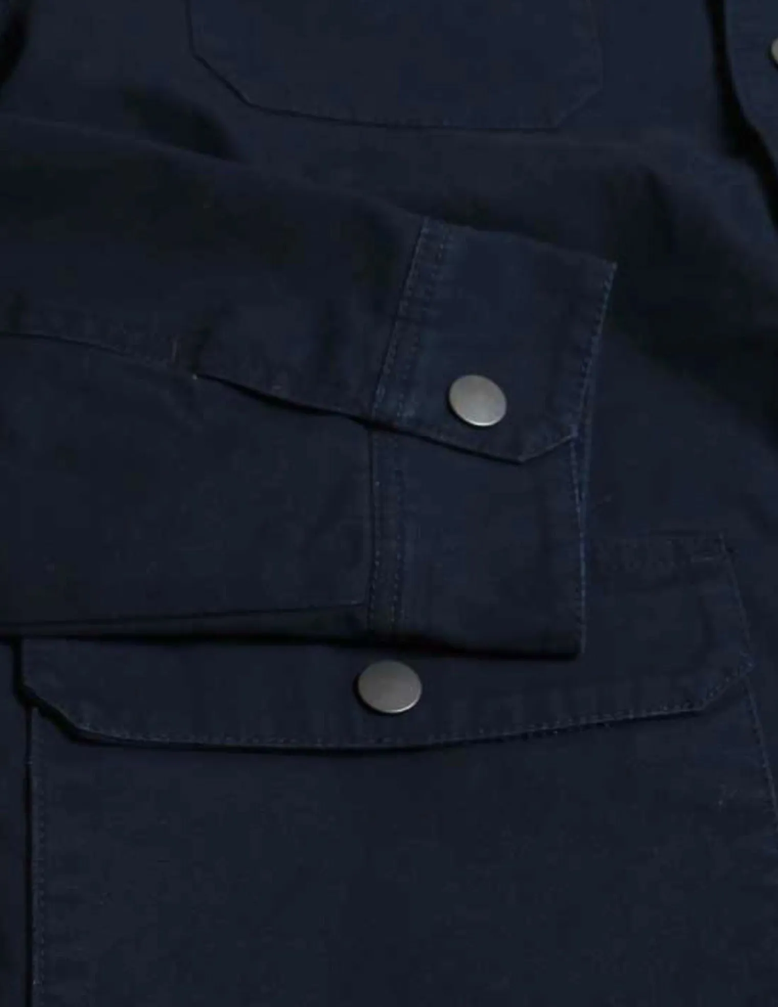 Heavy Canvas Sherpa Lining Bomber Jacket- Navy