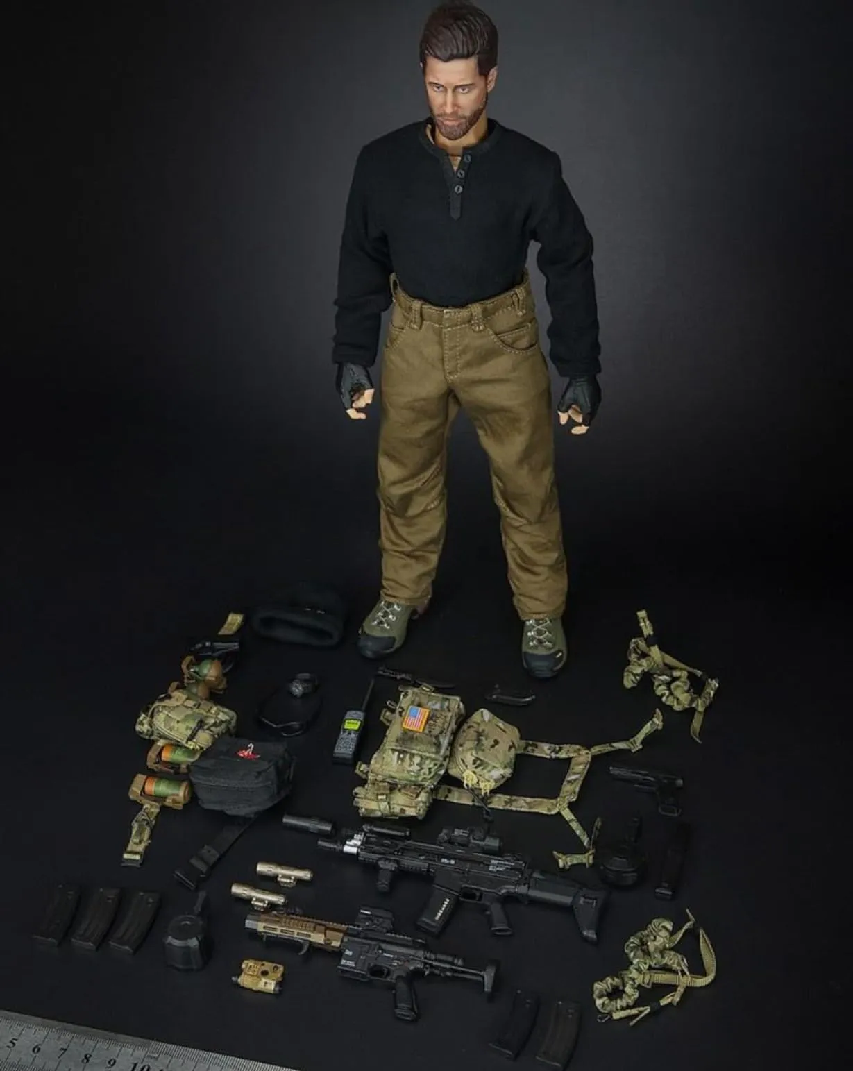 HiPlay Mini Times Toys Collectible Figure Full Set: US Army Special Force, Military Style 1:6 Scale Male Miniature Action Figurine M049