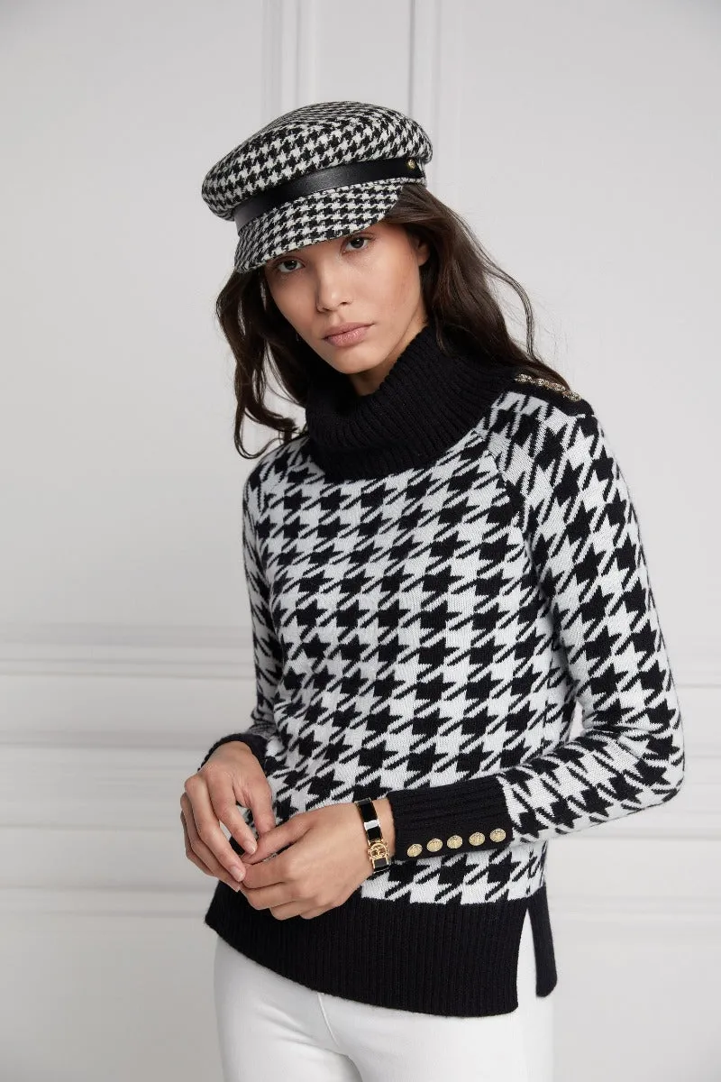 Holland Cooper Heritage Knit Jumper in Houndstooth