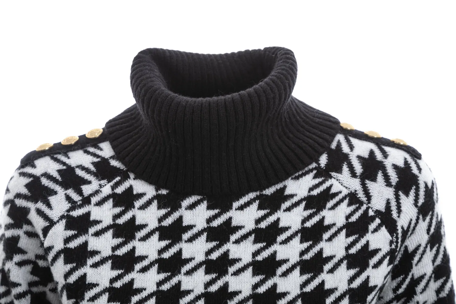 Holland Cooper Heritage Knit Jumper in Houndstooth