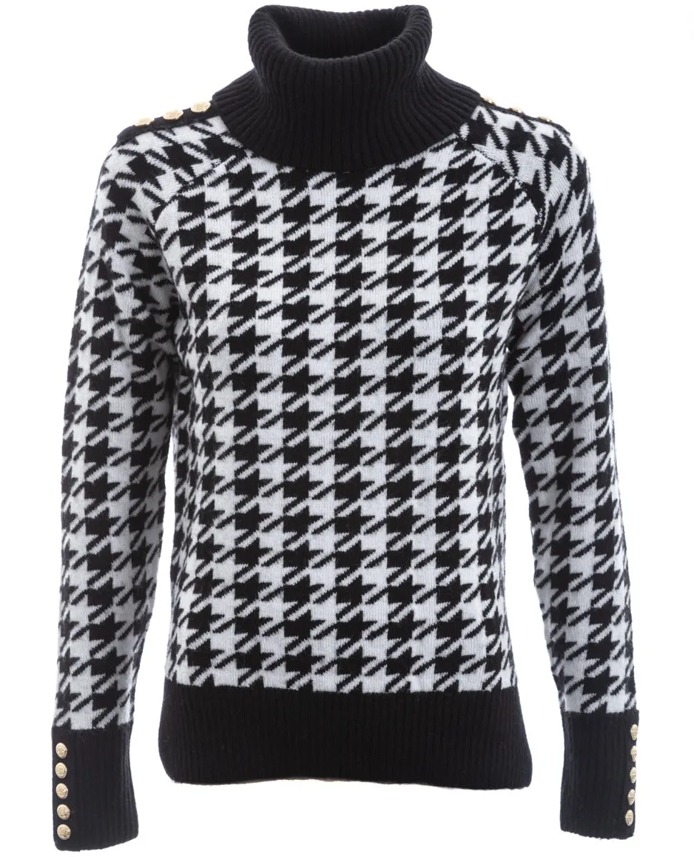 Holland Cooper Heritage Knit Jumper in Houndstooth