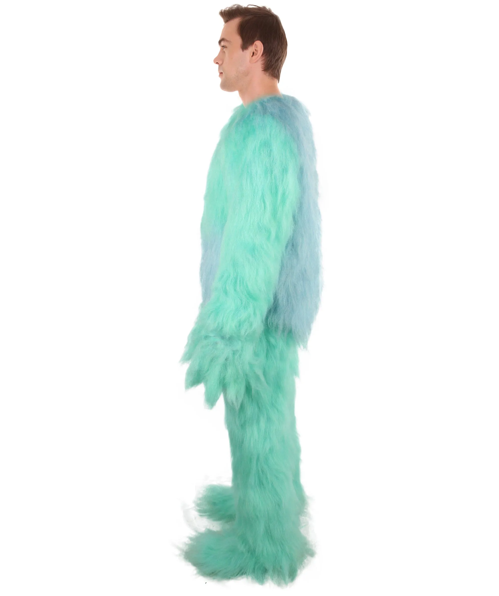 HPO Adult Unisex Animated Movie Jumpsuit Yeti Costume | Perfect for Halloween | Flame-retardant Synthetic Fabric