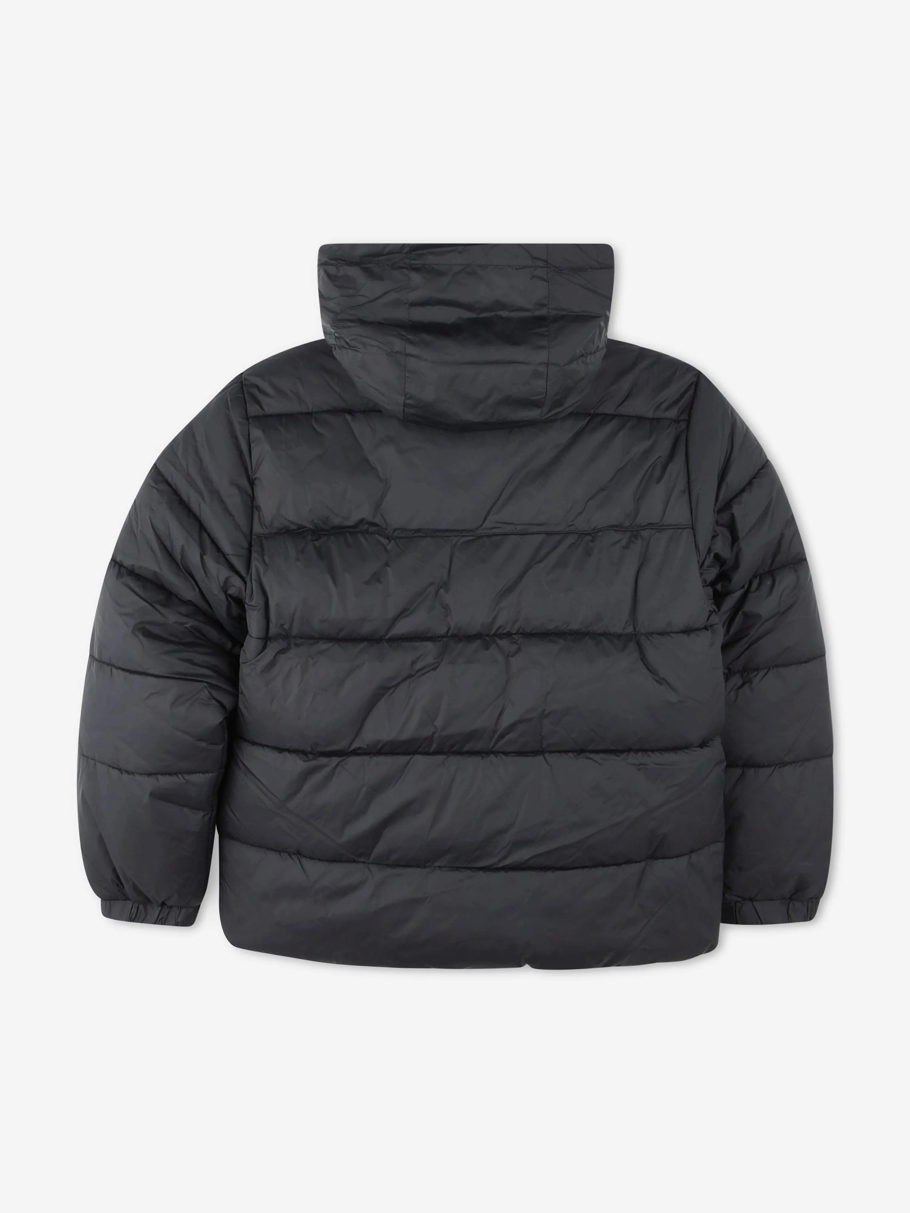 Hugo Boys Logo Puffer Jacket in Black