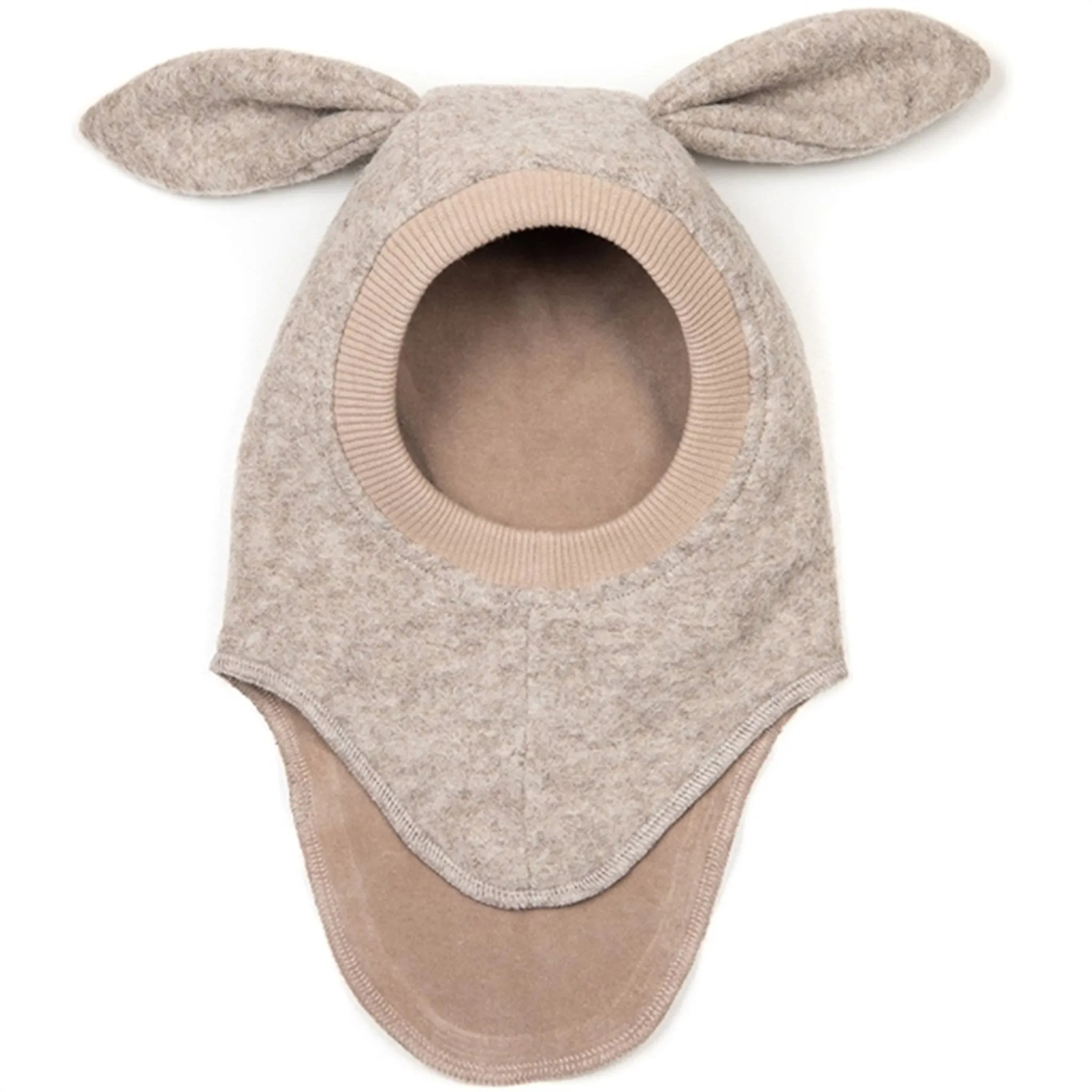 Huttelihut Balaclava Ears Wool Bunny Camel