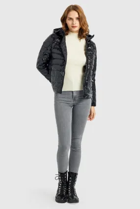 Inclined Zipper Sporty Winter Coat