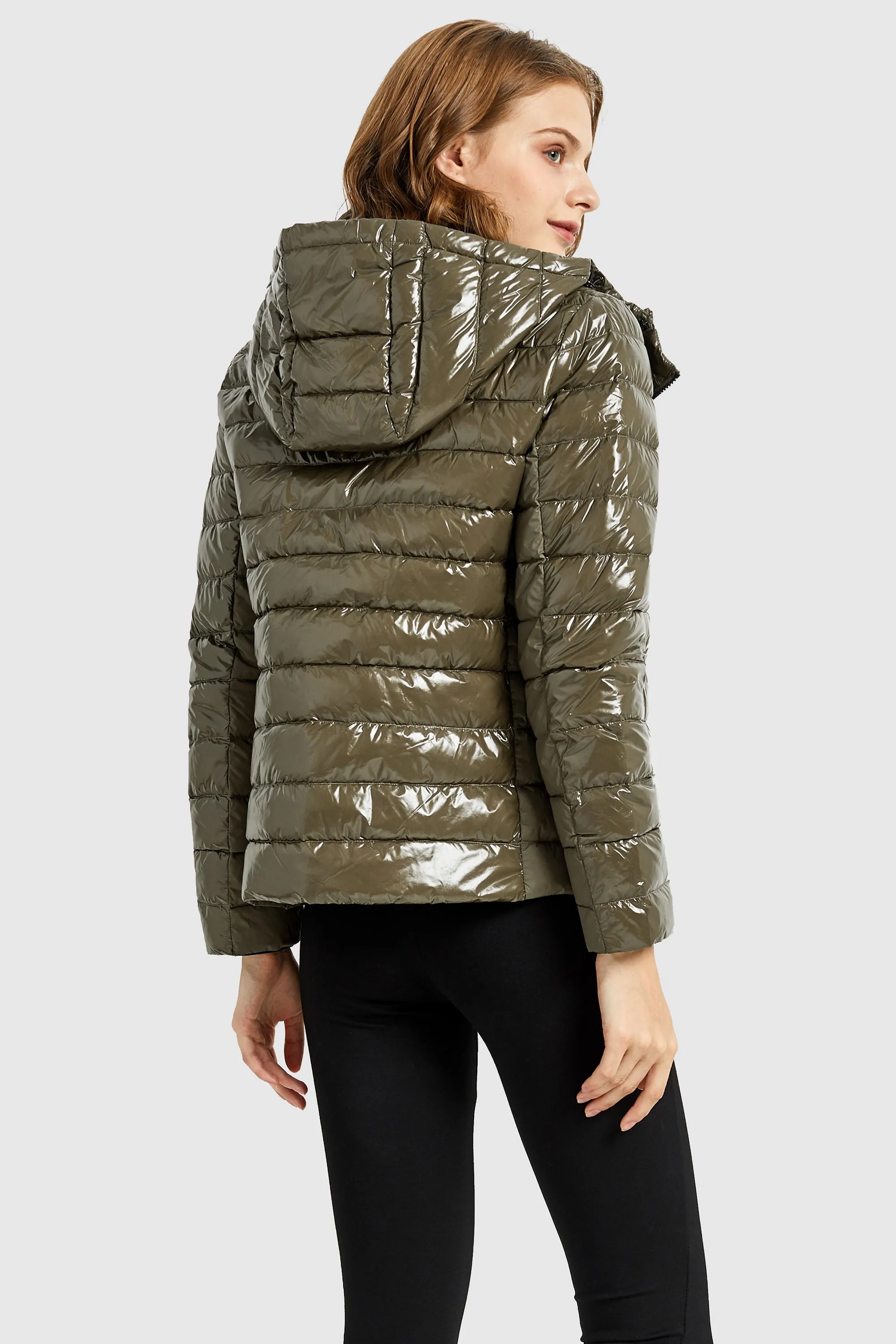 Inclined Zipper Sporty Winter Coat