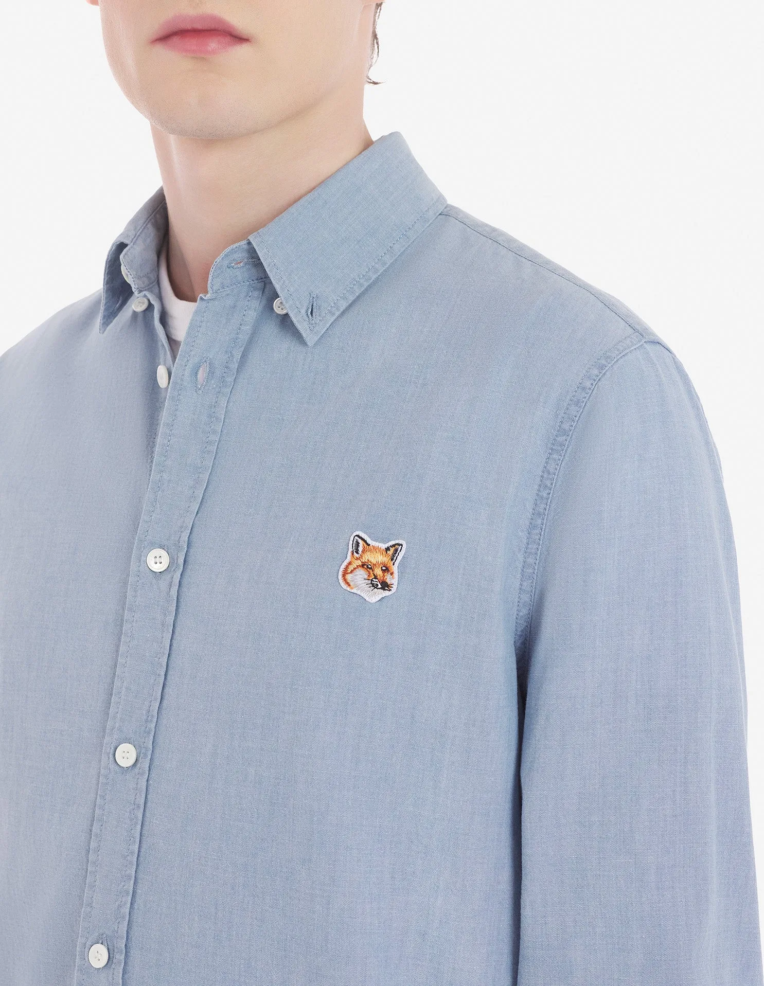 Indigo Button Down Inst Shirt