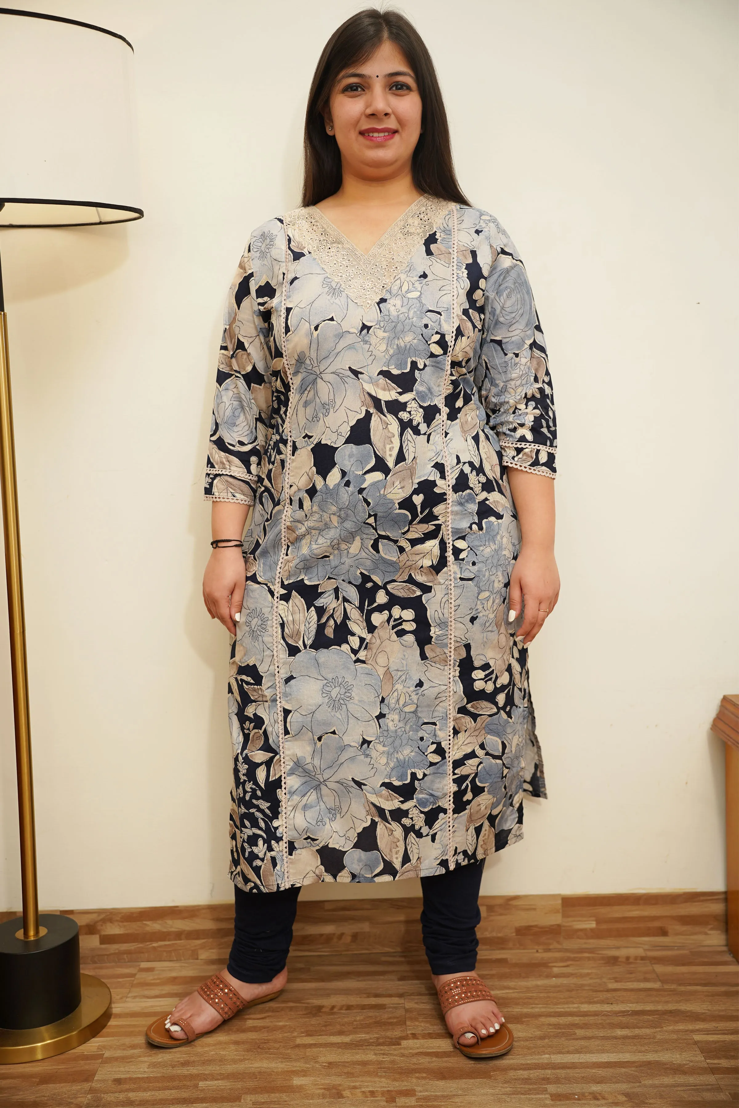 Indigo Dream Cotton Kurta