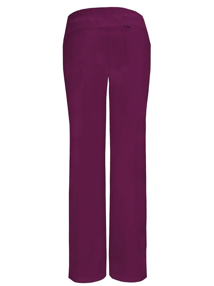 Infinity Women's Low-Rise Straight Leg Scrub Pant | Wine