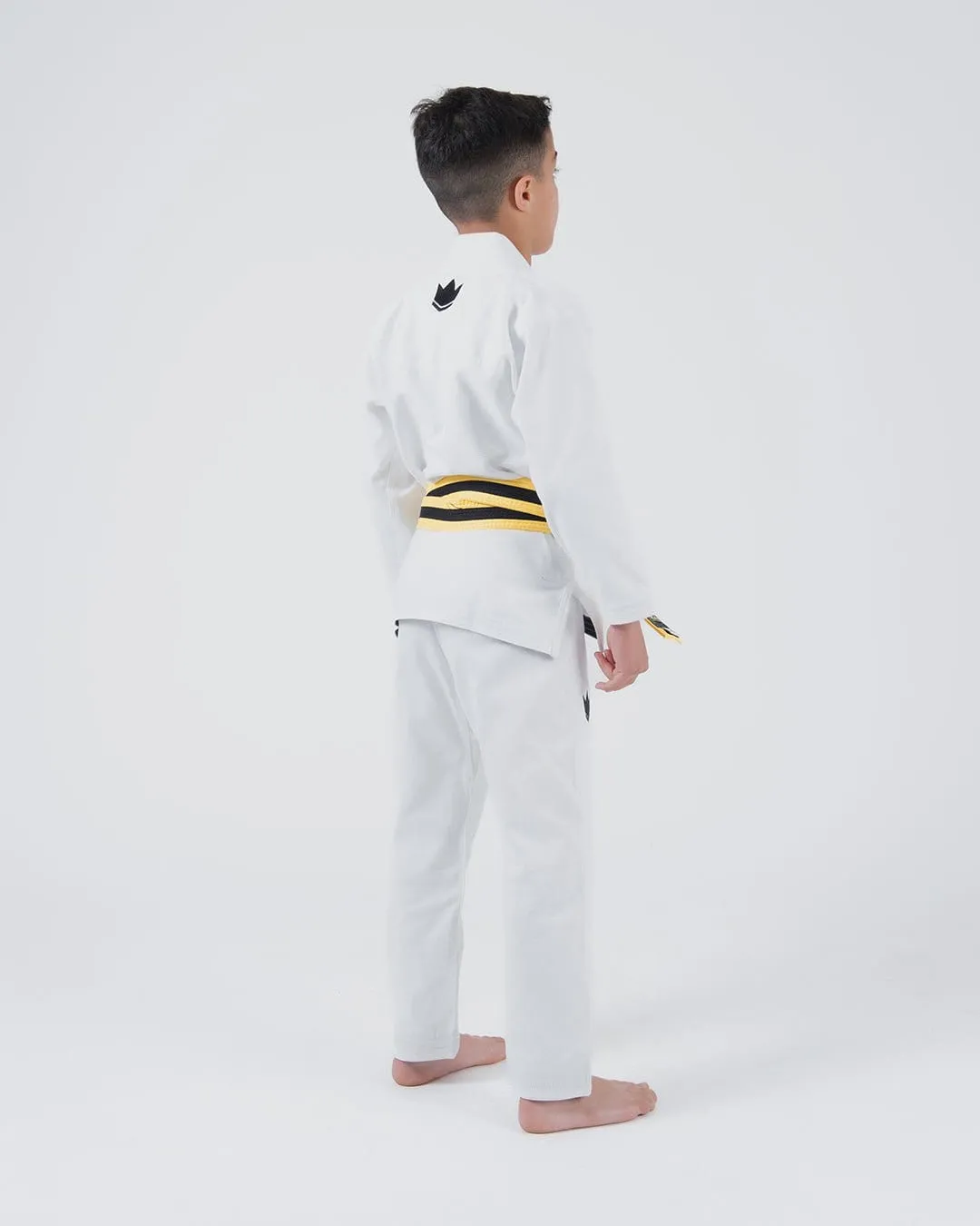 Kimono Copii Brazilian Jiu Jitsu KINGZ Kore 2.0 Gi - Alb (Centura Alba Inclusa)