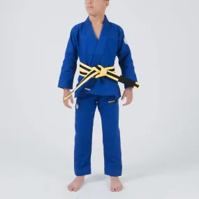 Kimono Copii Brazilian Jiu Jitsu KINGZ Kore 2.0 Gi - Albastru (Centura Alba Inclusa)