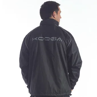 KOOGA EASTLAND 3 PITCHSIDE/TRAINING RUGBY JACKET BLACK/SILVER