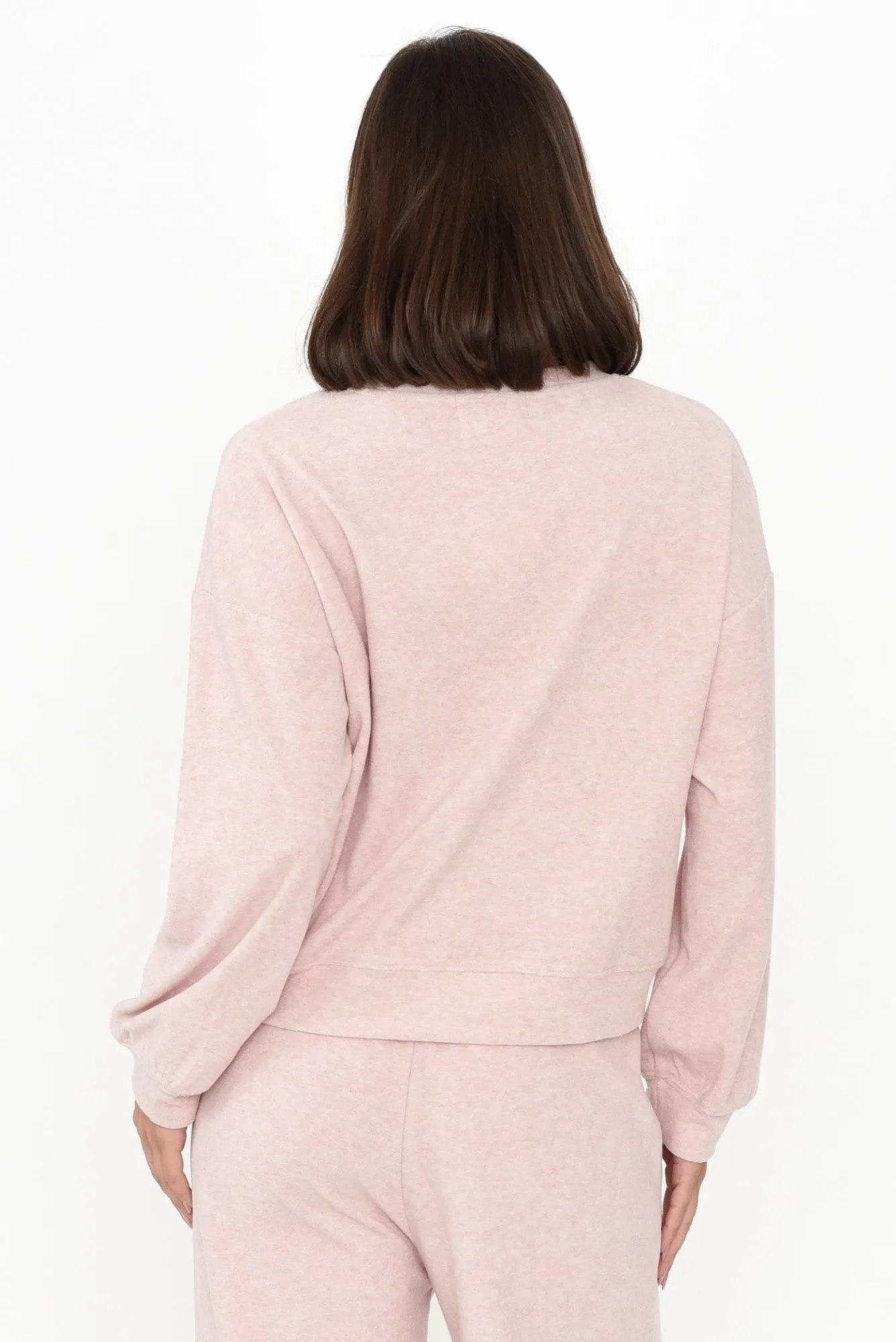 Kristie Pink Terry Jumper