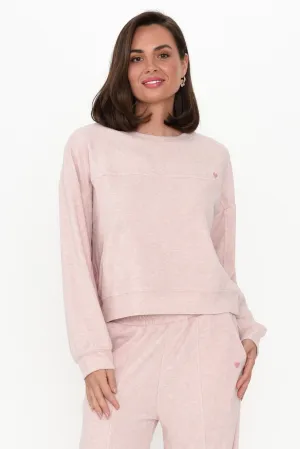 Kristie Pink Terry Jumper