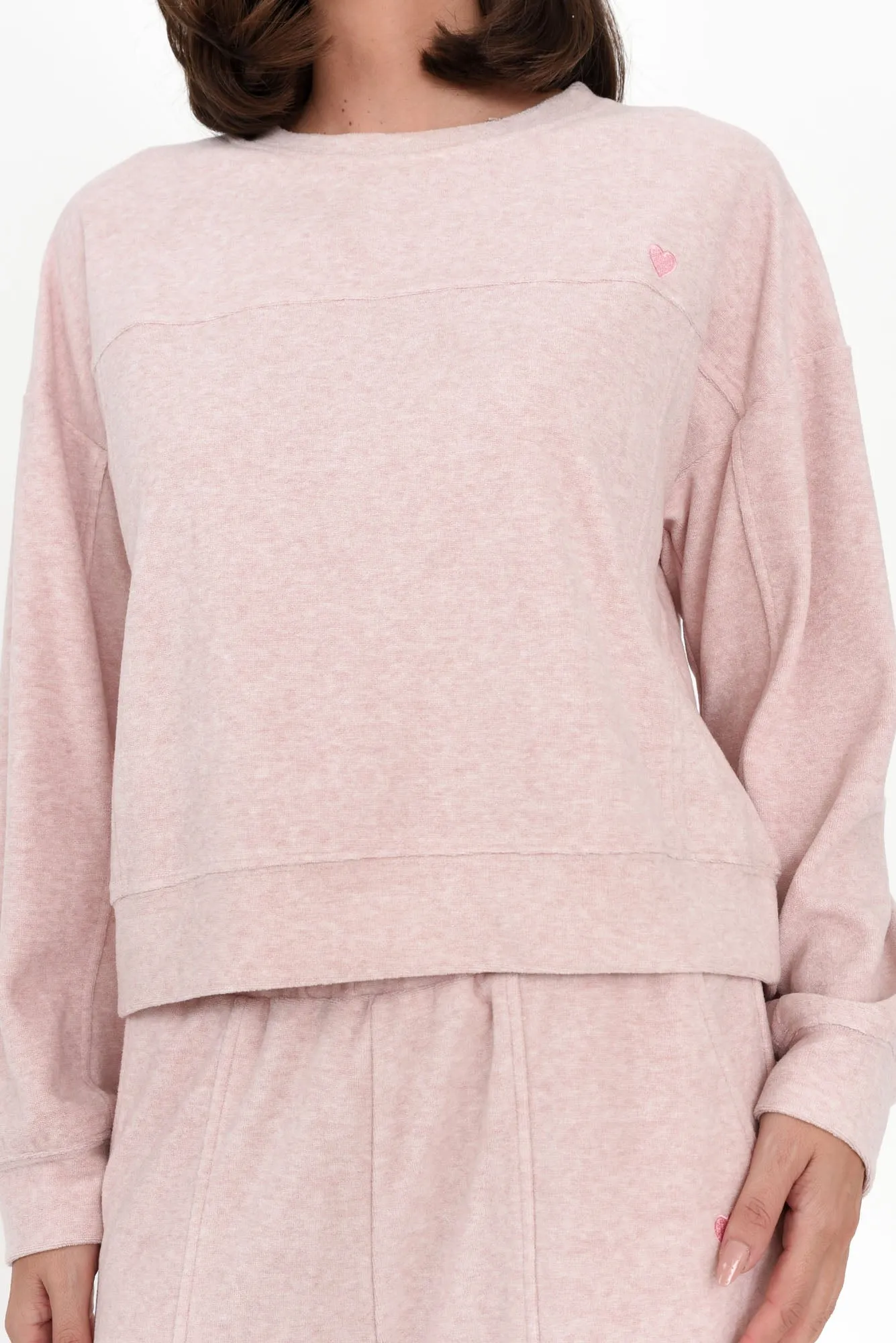 Kristie Pink Terry Jumper