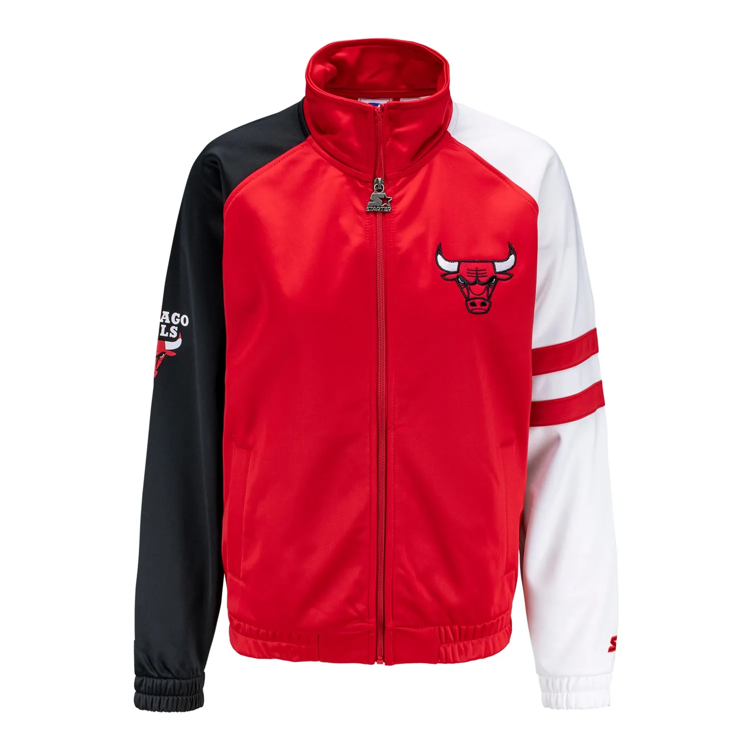 Ladies Chicago Bulls Starter Line Up Full-Zip Track Jacket