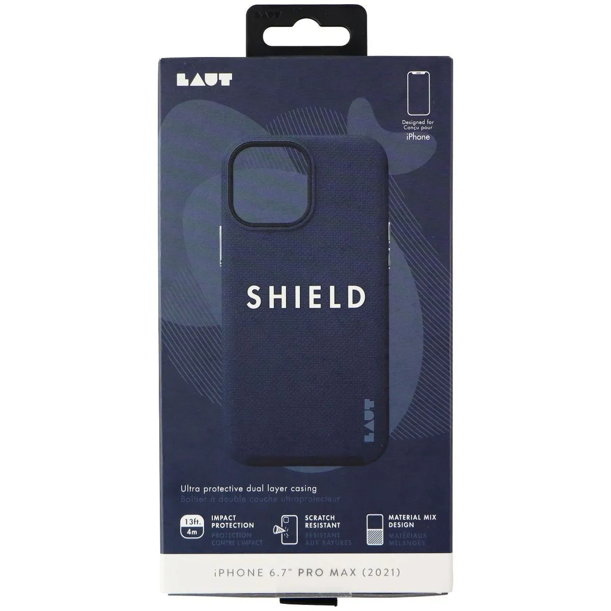 LAUT Shield Series Dual Layer Case for Apple iPhone 13 Pro Max - Indigo Blue