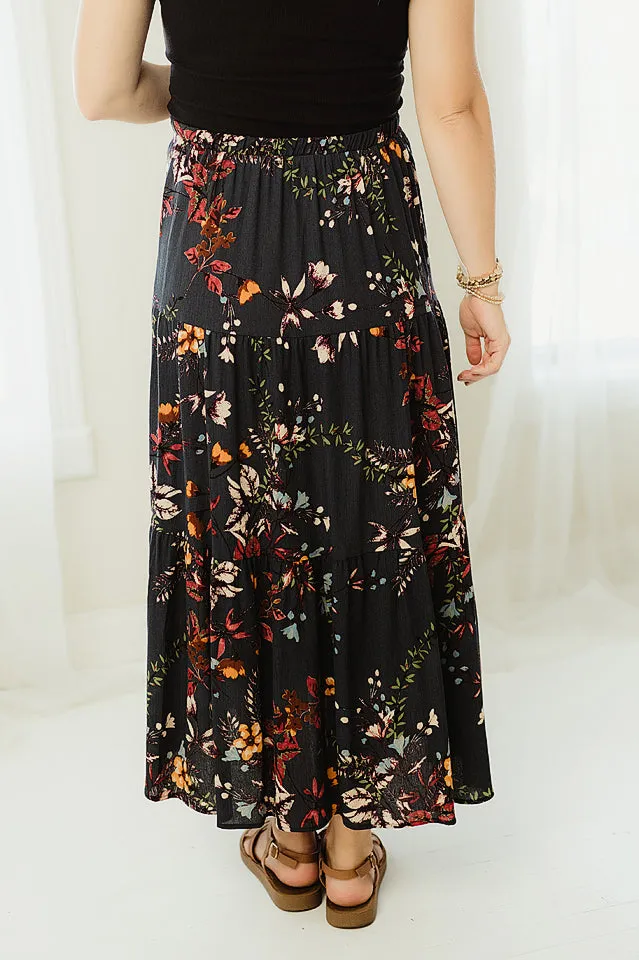 Layered Floral Skirt