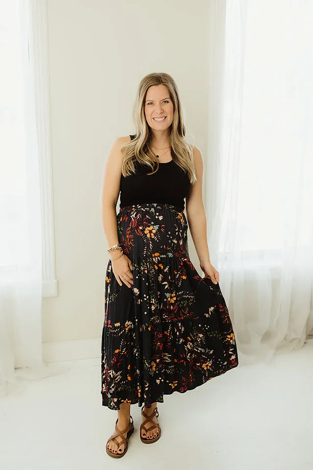 Layered Floral Skirt