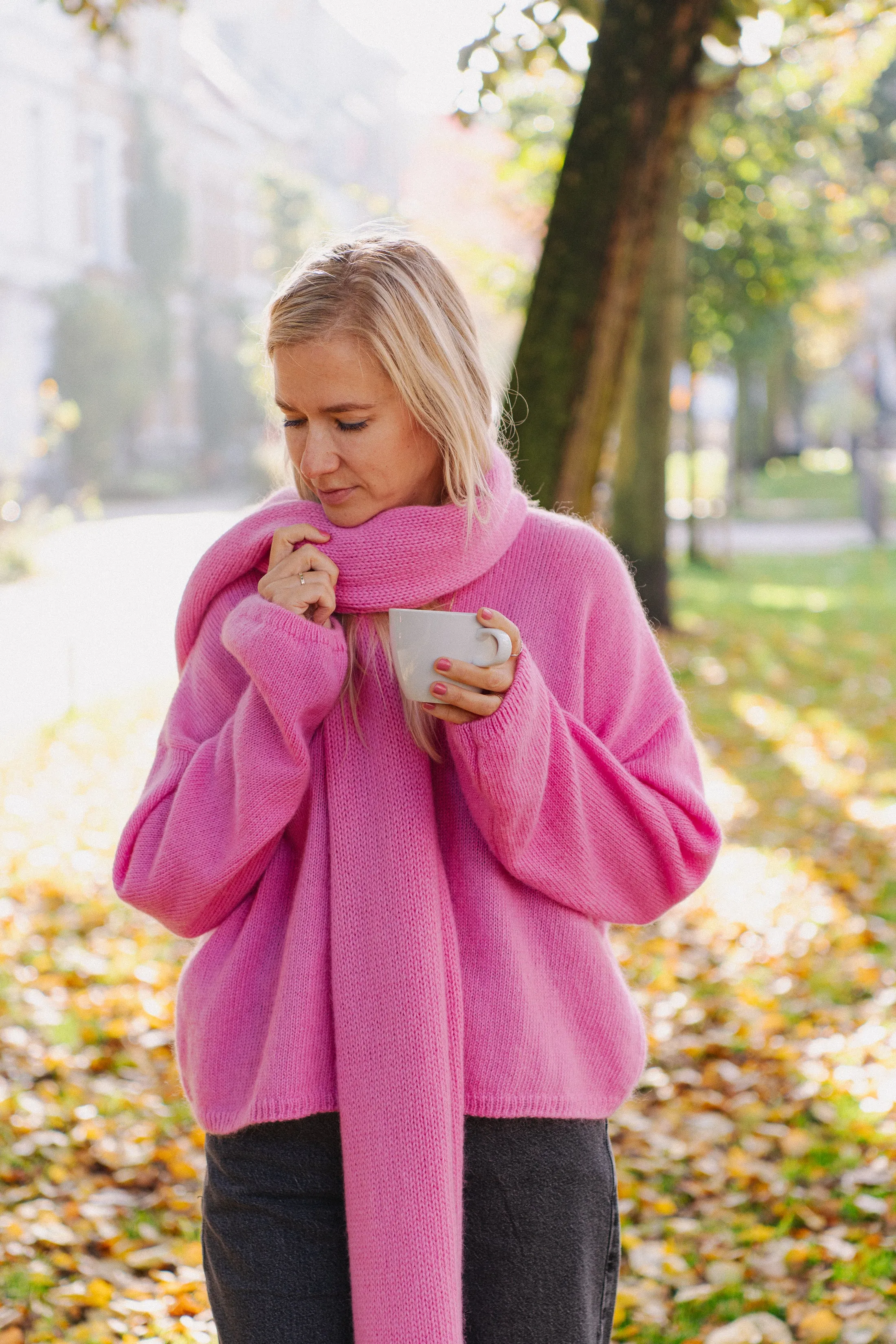 Lejak Wool Jumper - Bon Bon Pink