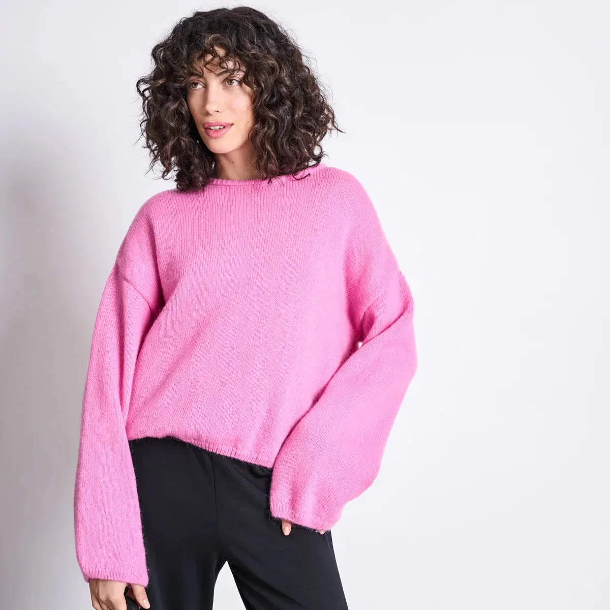 Lejak Wool Jumper - Bon Bon Pink