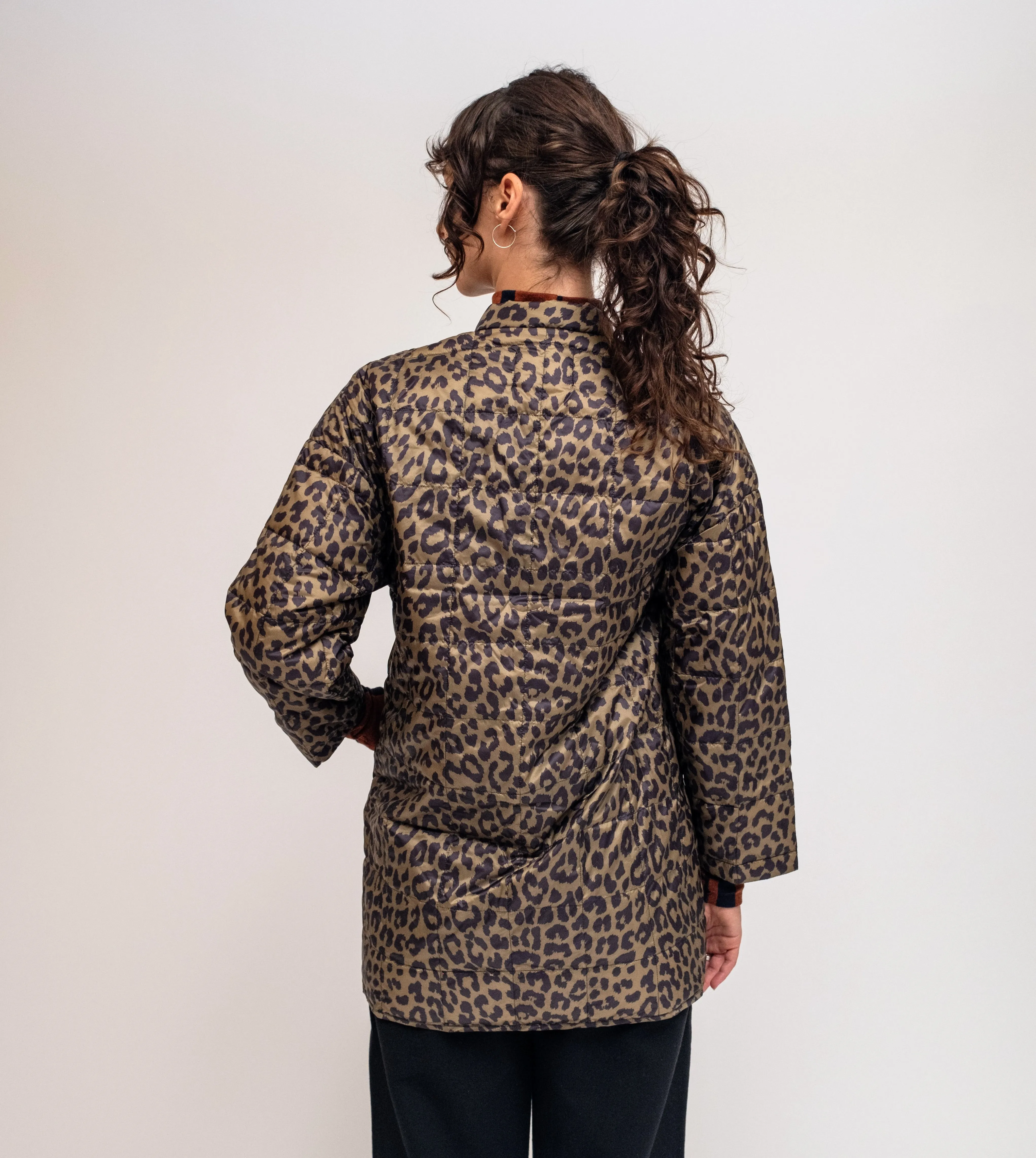 Leopard Hanten Down Jacket