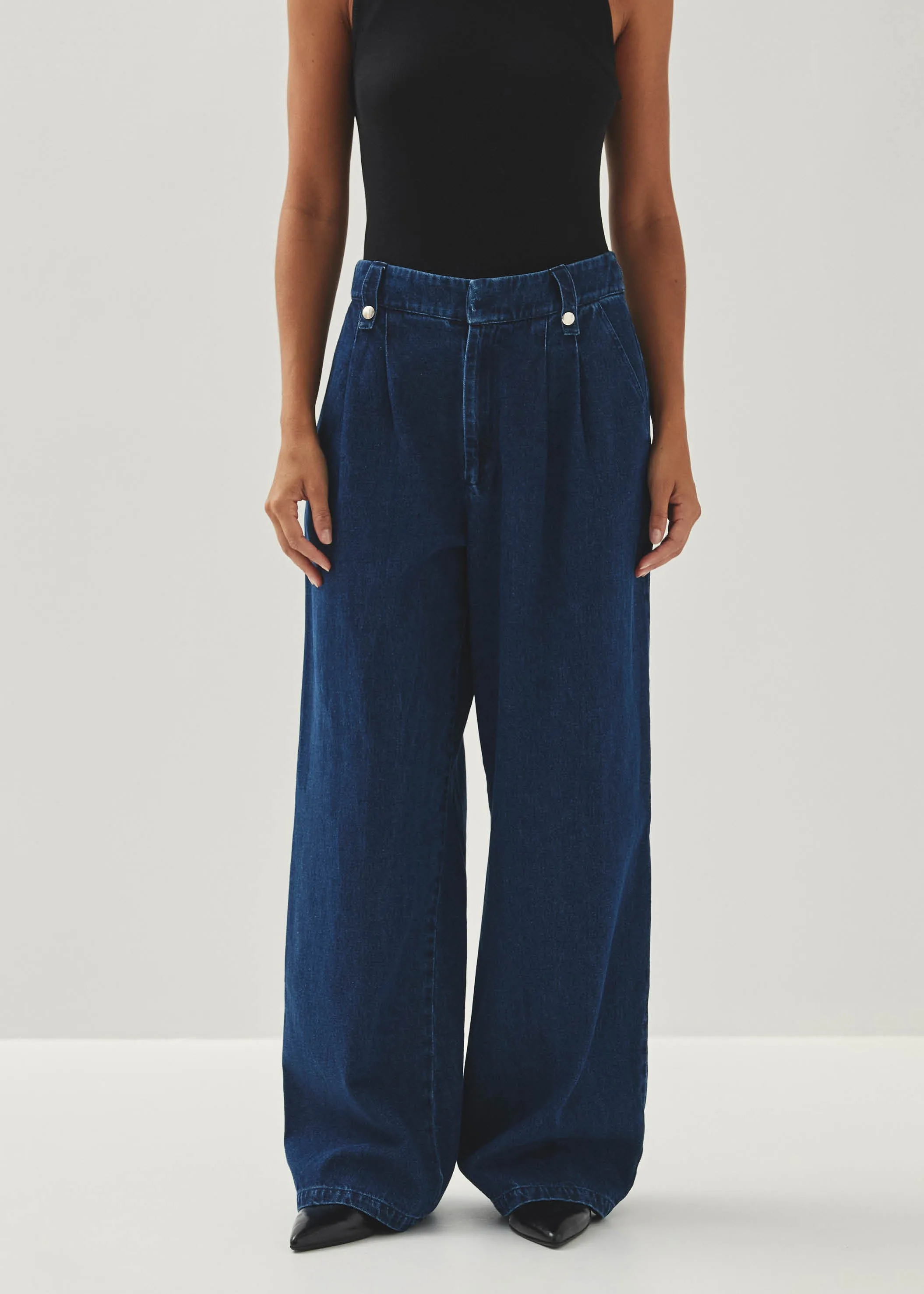 Liliana Blue Denim Trousers