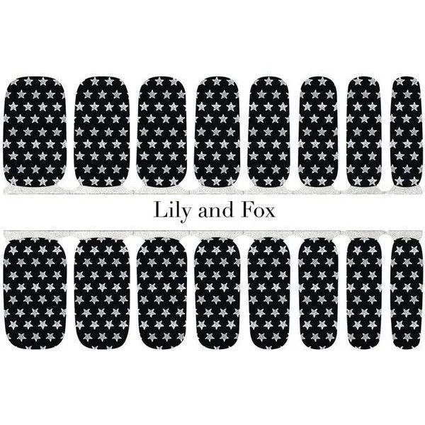 Lily and Fox - Nail Wrap - Stardust (Silver Metallic)