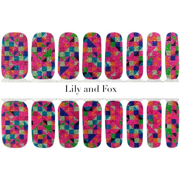 Lily And Fox - Nail Wrap - Triangular (Glitter)