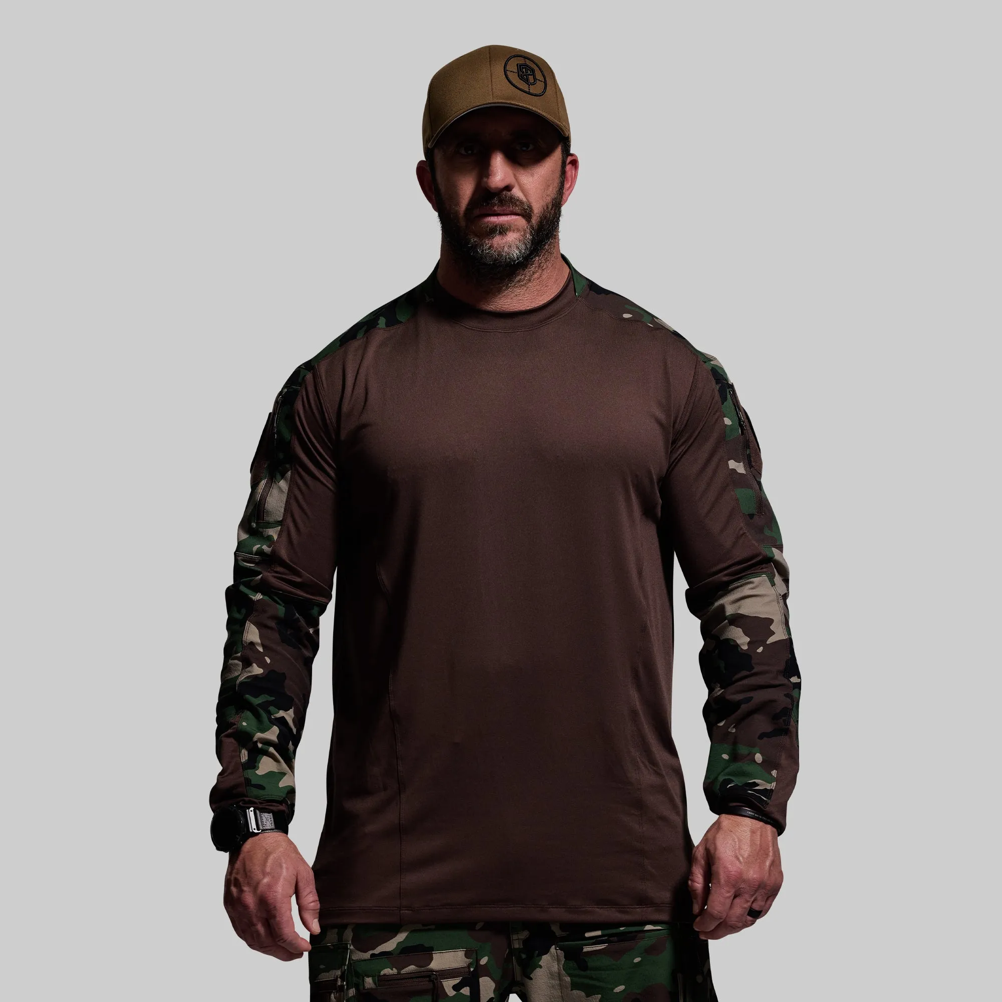 Long Sleeve Op Top (Woodland)