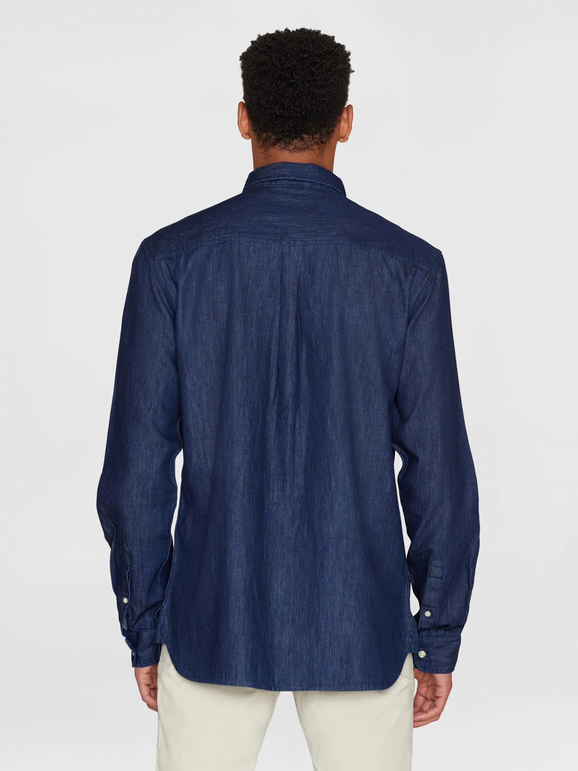 Loose shirt - GOTS/Vegan - Classic indigo