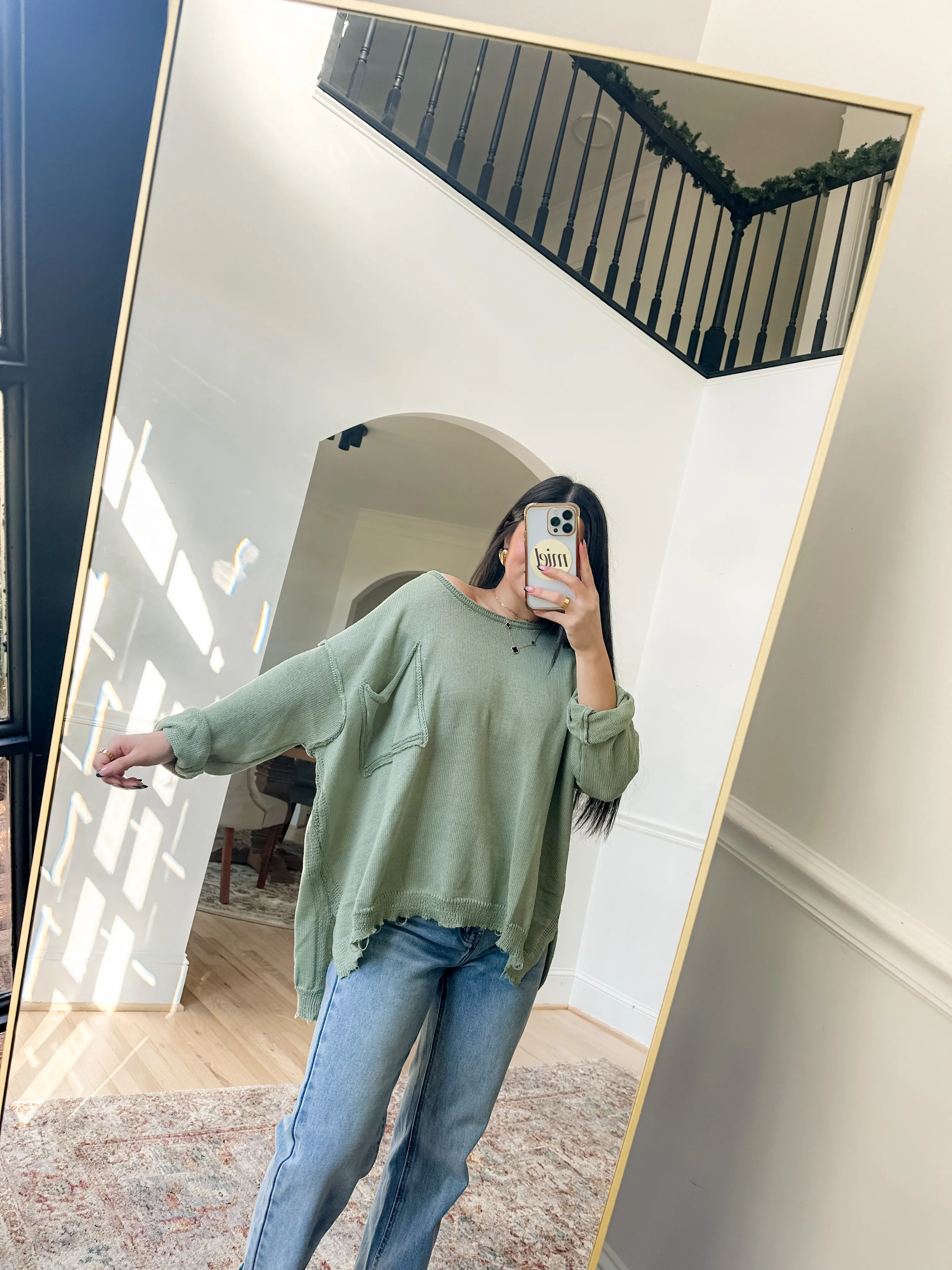 Matcha Knit Pullover Top