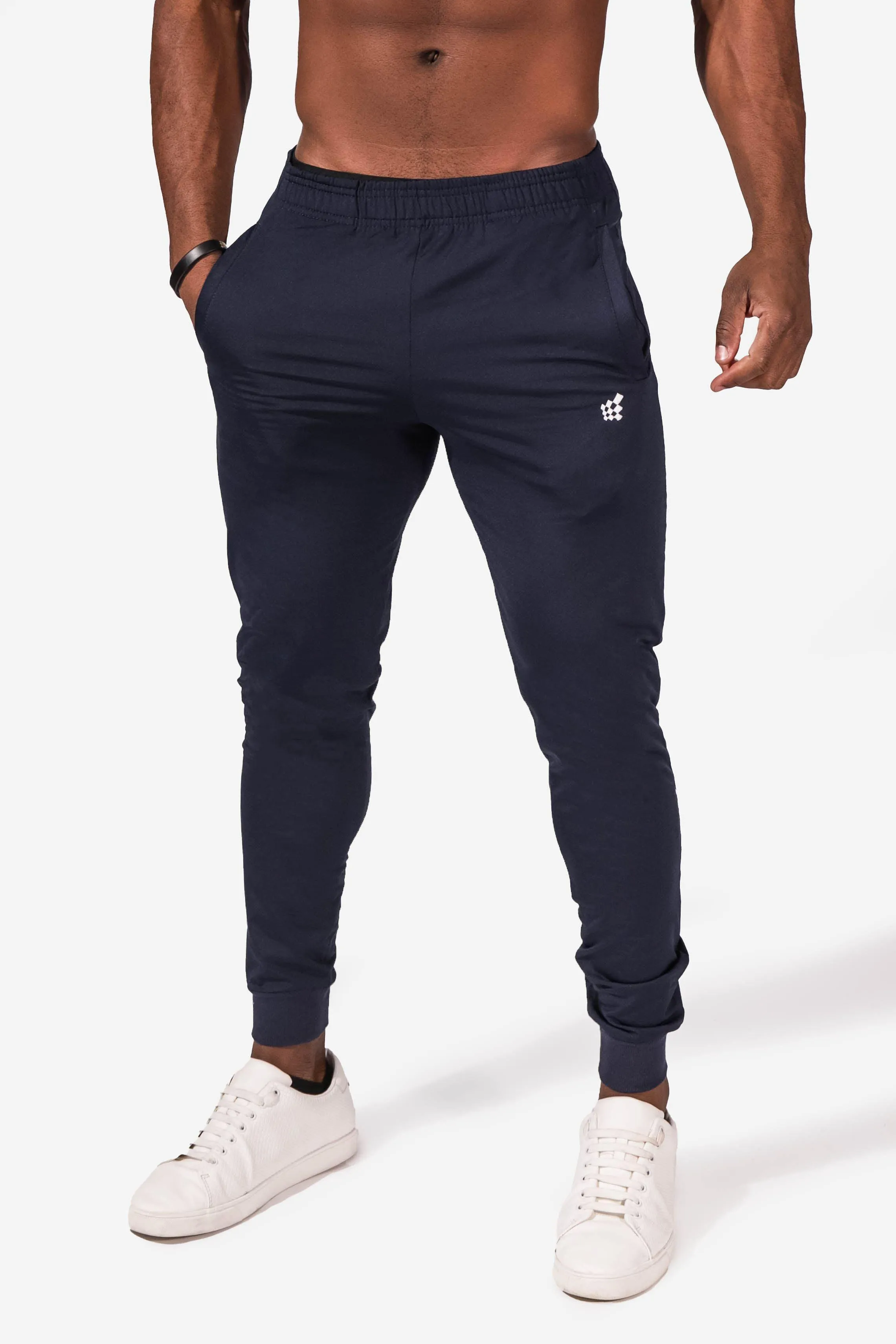 Matrix Tapered Joggers - Navy