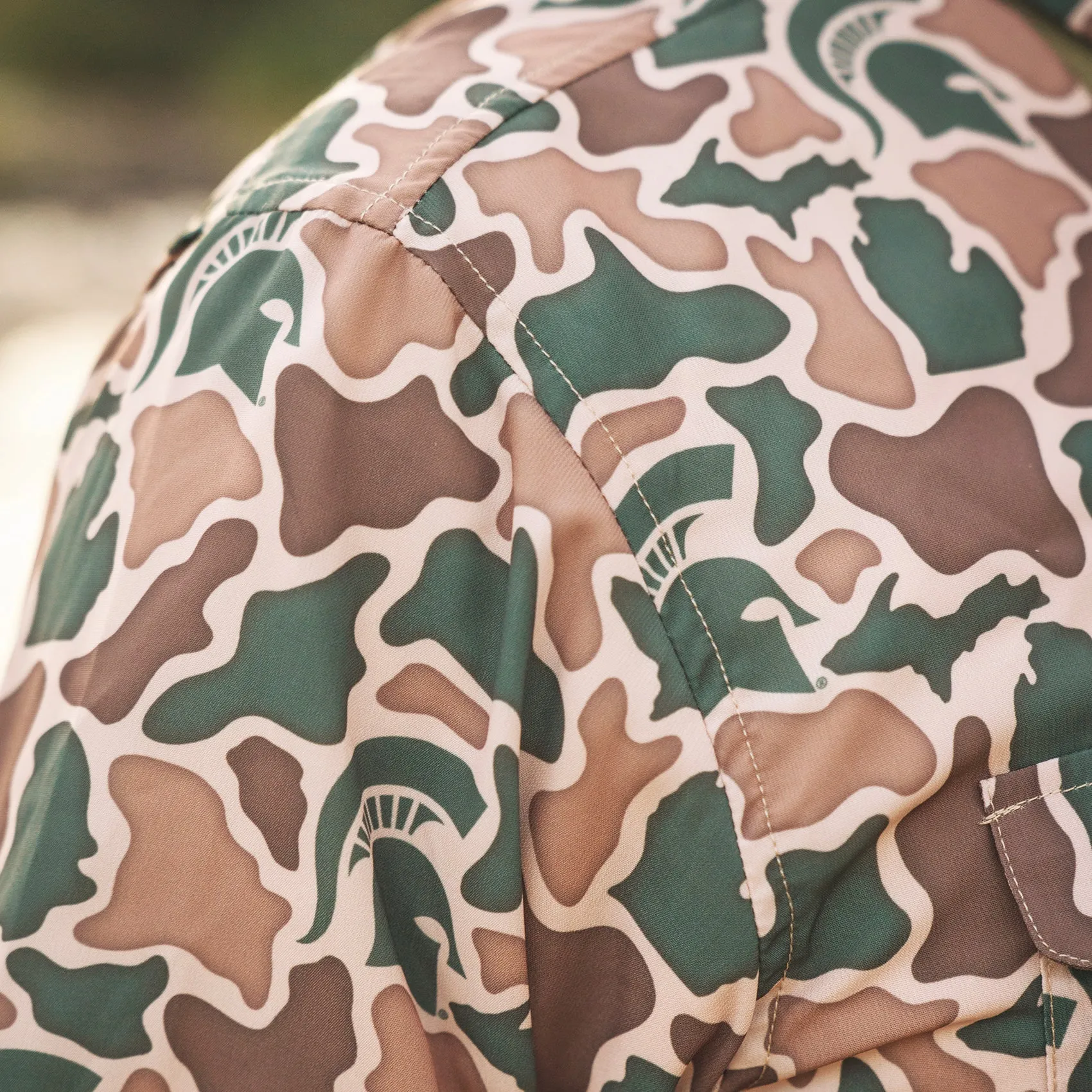 Michigan State Camo - Frio Tech Shirt