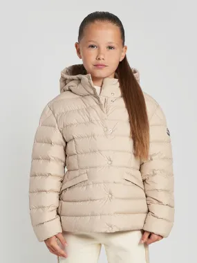 Moncler Enfant Girls Down Padded Egisto Jacket in Beige