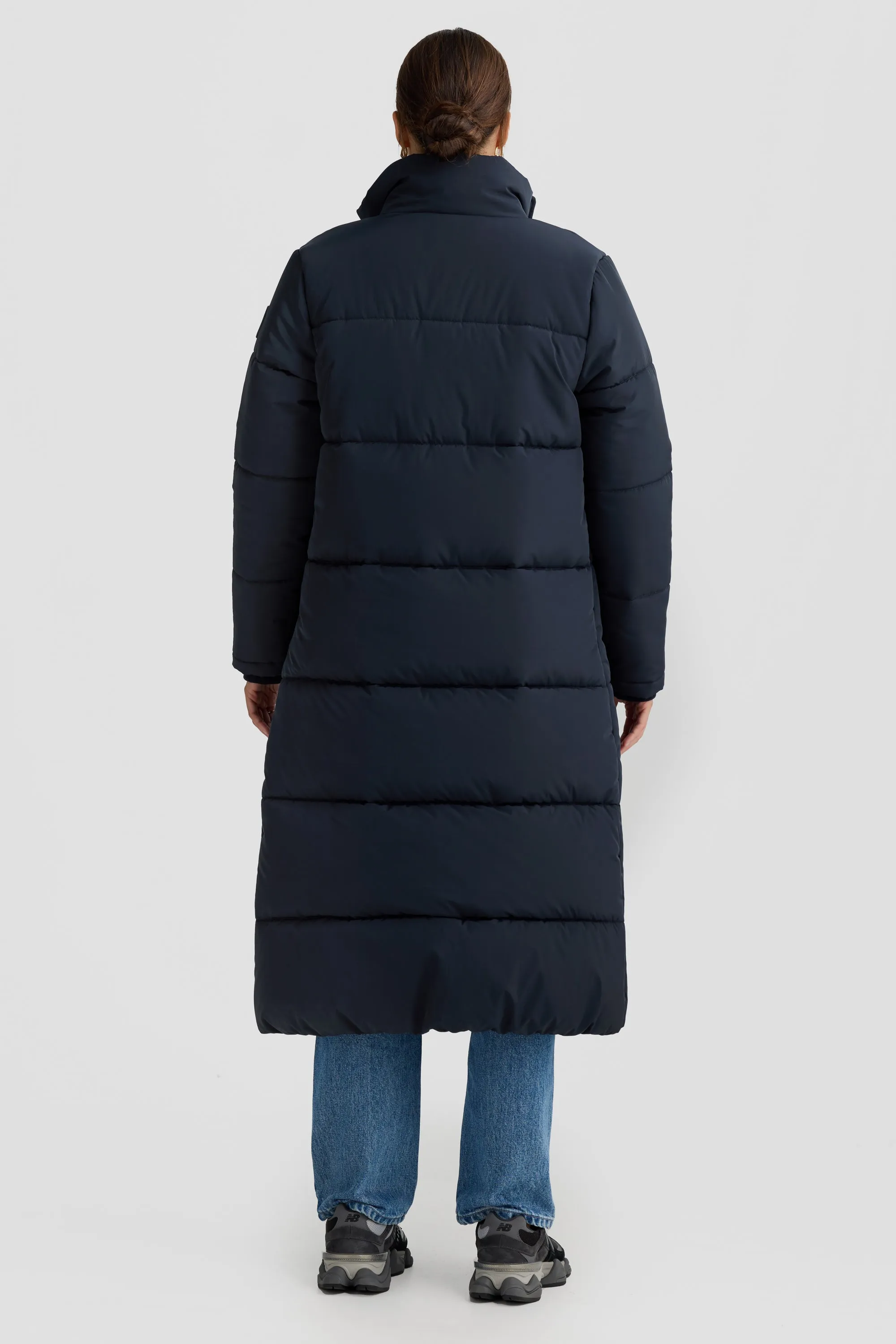 Monty Longline Puffer Jacket French Navy