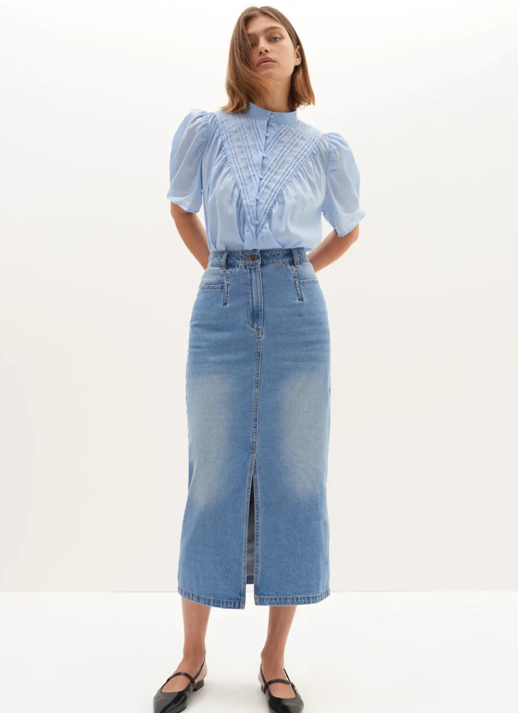 Morrison Blanca Denim Skirt