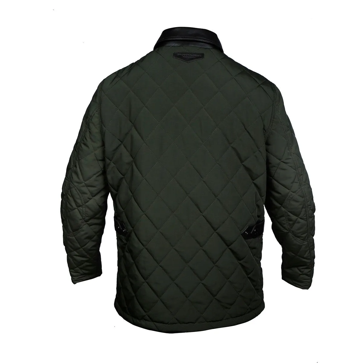 Multi Flap Pocket Green Puffer Jacket