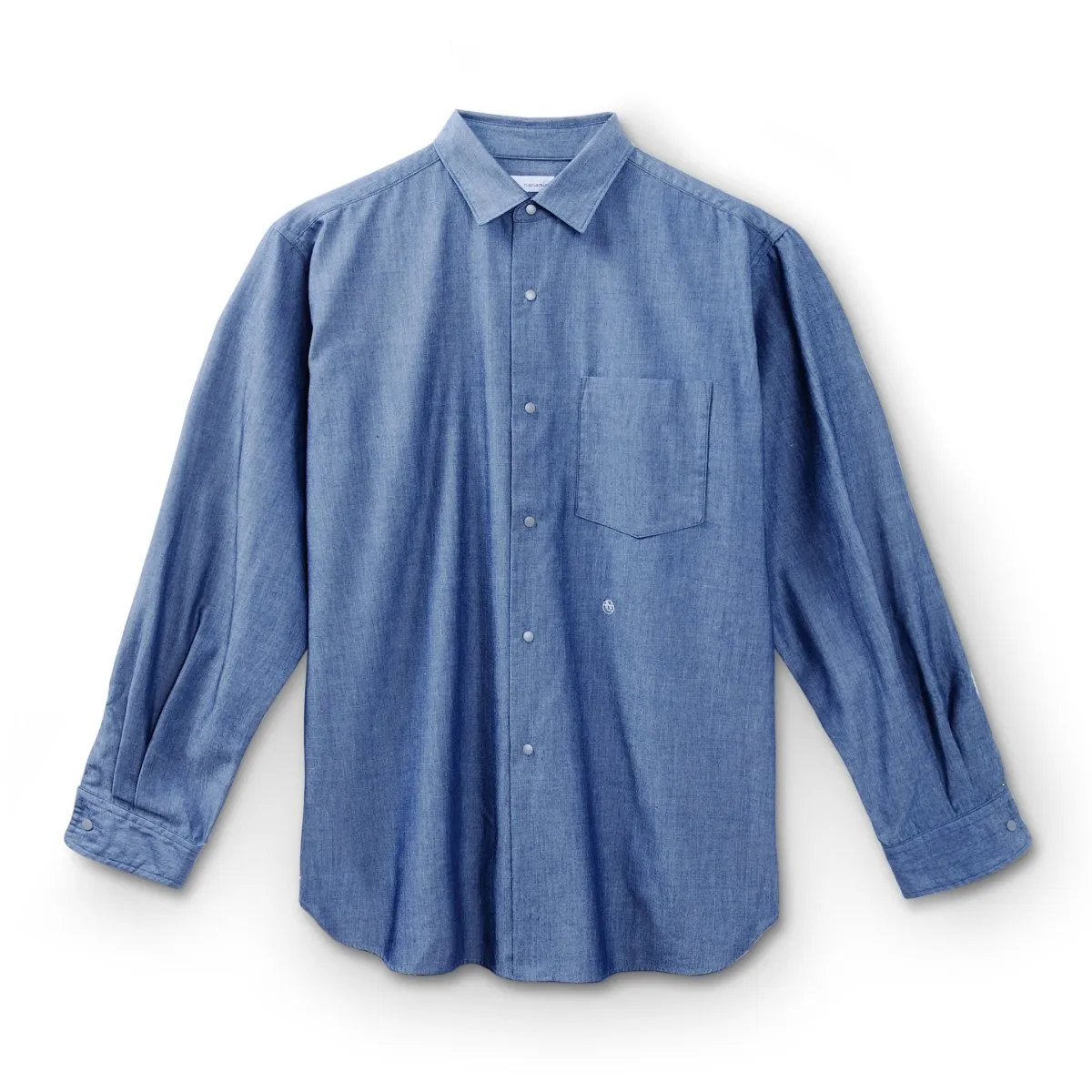 Nanamica Men's Regular Collar Chambray Shirt Indigo