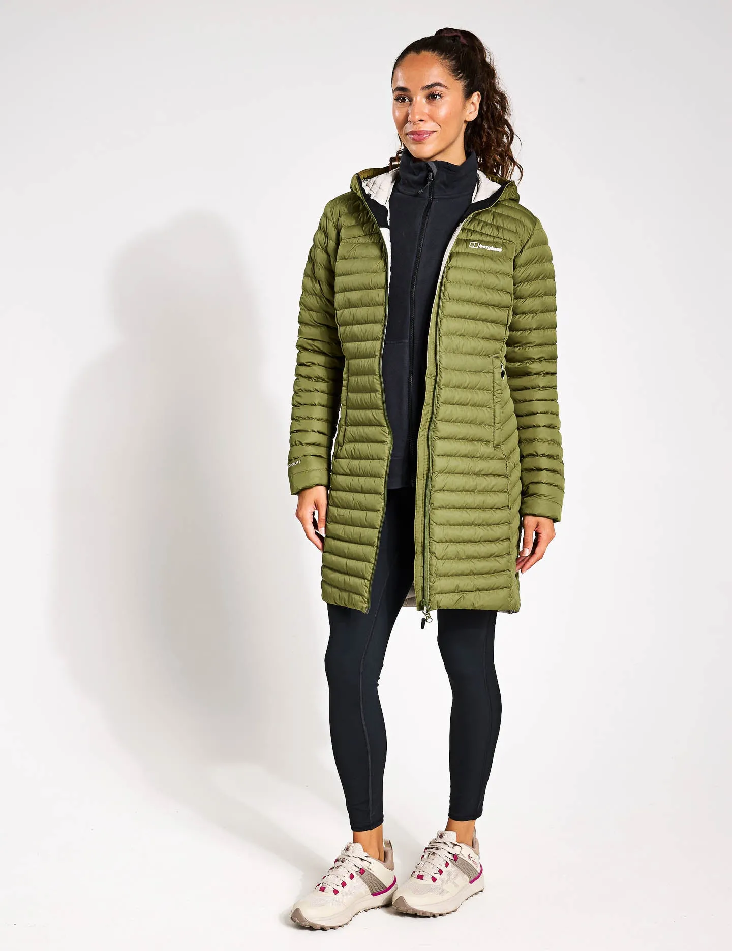 Nula Micro Jacket Long - Oak Moss