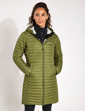 Nula Micro Jacket Long - Oak Moss