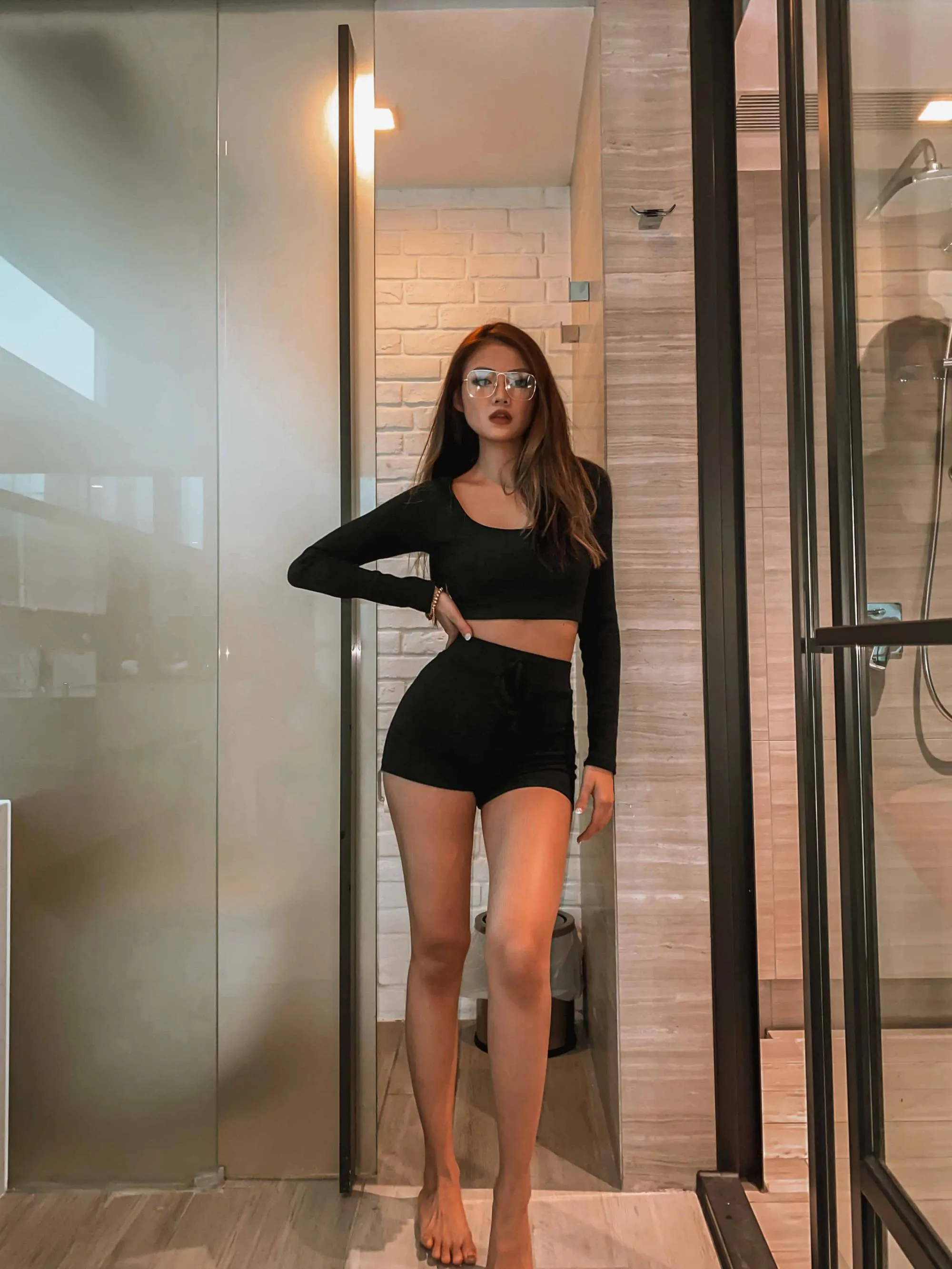 Oliv Hoodie Co-ord Set in Black