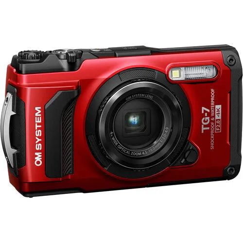 OM SYSTEM Tough TG-7 Digital Camera - Red