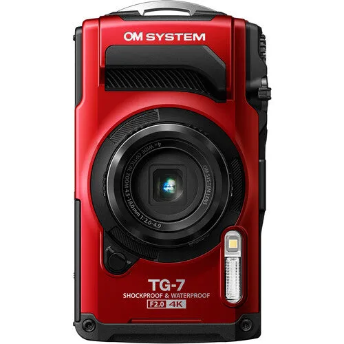 OM SYSTEM Tough TG-7 Digital Camera - Red