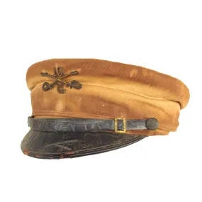 Original U.S. Philippine-American War Era Named 10th Cavalry “Buffalo Soldiers” Regiment M1902 Visor Cap